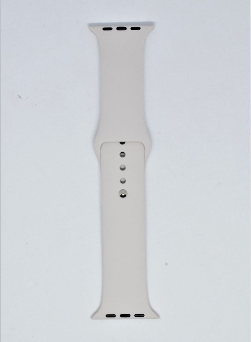 بورتوني حزام ساعة بديل من السيليكون 42/44 مم لسلسلة Apple 7/6/5 - Image 1