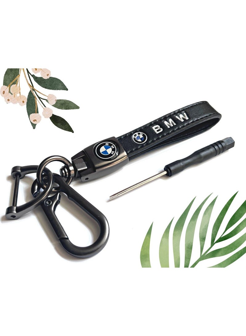Generic BMW Key Ring - Genuine Luxury Leather Key Fob for BMW Owners - Elegant and Durable Keychain Accessory - Premium Gift for Men & Women - Image 1