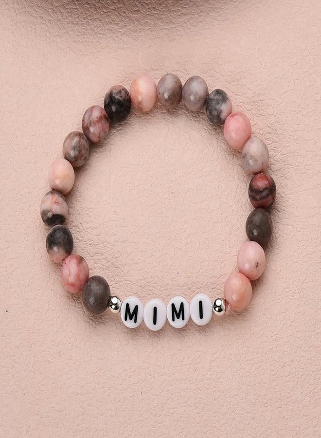 Sisadodo Mimi Mothers Day Gifts for Grandma Natural Stone Bracelet for Women Grandma Nana Birthday Gift from Granddaughter Grandson To My Mimi Beaded Bracelets for Gigi I Love You Gifts for Nana - Image 4