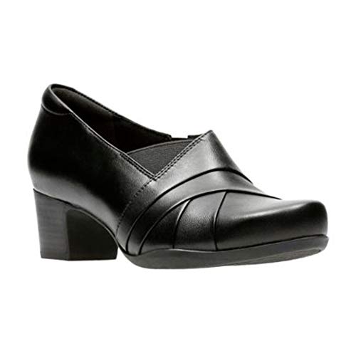 CLARKS Women's Rosalyn Adele, Black Leather, 10 2A - Narrow - Image 2