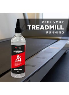 PowerMax Fitness Multi-Purpose Pms-100 (100Ml Silicone Oil Bottle) 100% Pure Silicone Treadmill Belt Lubricant, Full Belt Width Lubrication, No Odor & No Propellants, Nozzle Cap For Easy Application  - Image 4