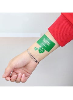 GBQ 20PCS Saudi Flag Waterproof Sticker For National Day, Ball Game, Party, Etc  - Image 3