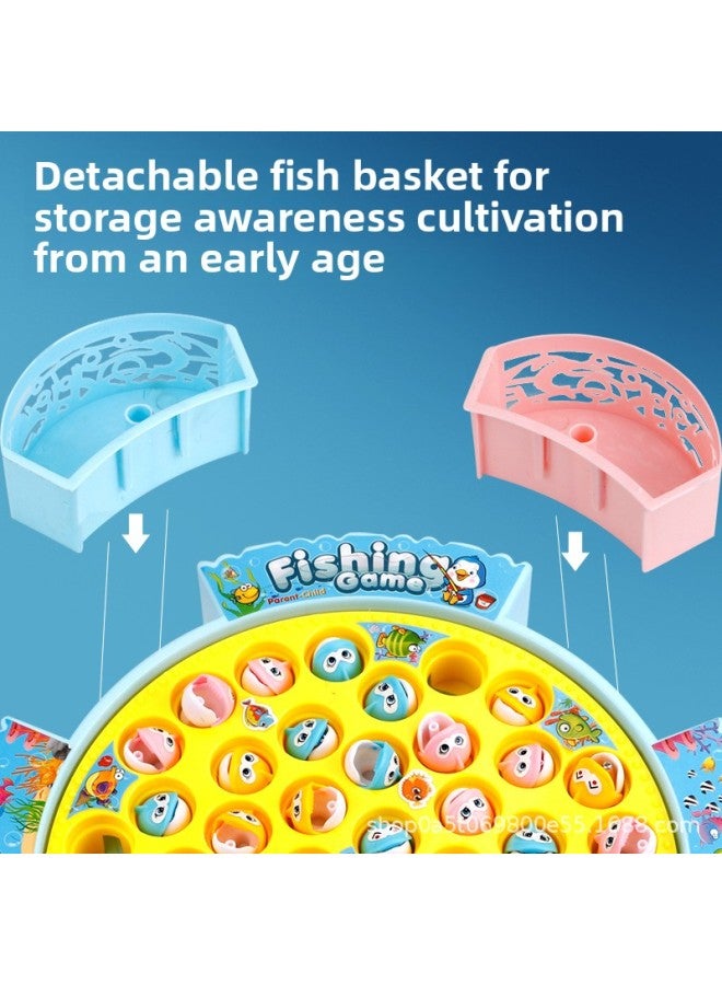 Children's Fishing Toys Parent-child Interactive Early Education Educational Electric Music Magnetic Fishing Machine Boys And Girls Birthday Gift-Color:ZC24AD - Image 3