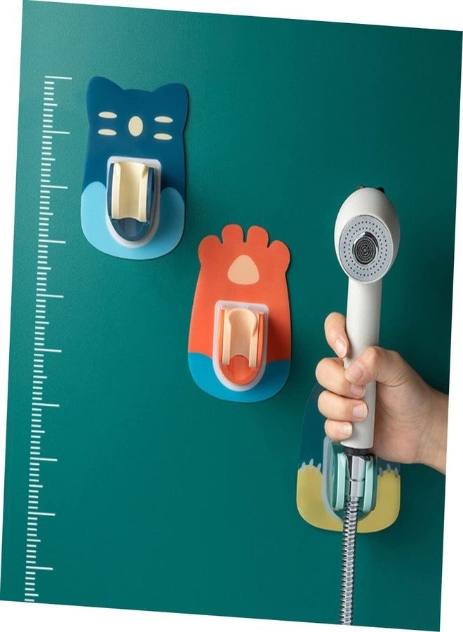 VAVSU Self Adhesive Adjustable Shower Head Holder Cartoon Hook Wall Mount Bracket Hand Shower Holder for Bathroom and Toilet Punch Free-No Drilling Wall Mount Shower Bracket(Multicolor) (Design 1, 4) - Image 5