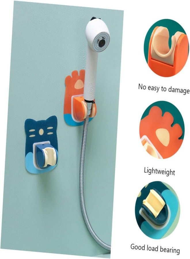 VAVSU Self Adhesive Adjustable Shower Head Holder Cartoon Hook Wall Mount Bracket Hand Shower Holder for Bathroom and Toilet Punch Free-No Drilling Wall Mount Shower Bracket(Multicolor) (Design 1, 4) - Image 4