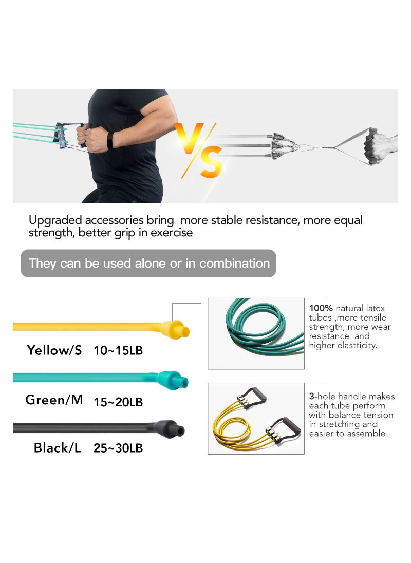 Fitness Latex Resistance Bands With Handles, 3 Tubes Fitness Bands With Handles With Door Anchor For Home Work Out - pzsku/Z992ED9544EE5ABC847C7Z/45/_/1665909716/2858c63d-4695-413a-90aa-29ead9d8e691