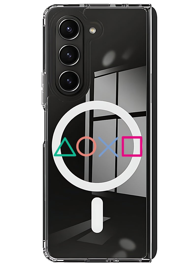 Theodor Magnetic Case for Samsung Galaxy Z Fold 6 Compatible with MagSafe Wireless Charging, Shockproof Phone Bumper Cover PS sumbol - Image 1