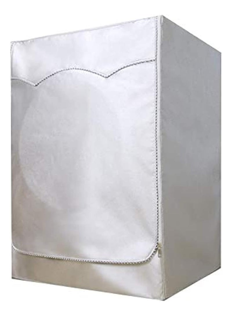 Washing Machine Cover, Washer Dryer Dustproof Waterproof Protection Case Cover ,Sunscreen with Zipper for Front Load Washer Protection - Image 3