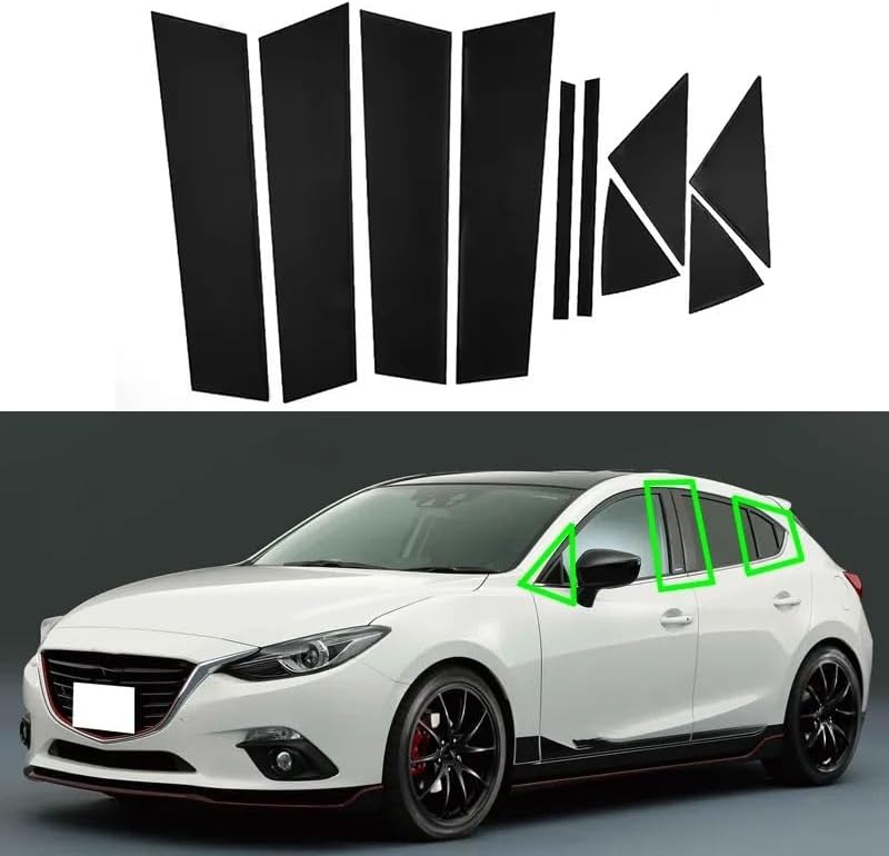 DEMULAX 10Pcs Car Pillar Posts Trim for Mazda 3 Axela - Image 4