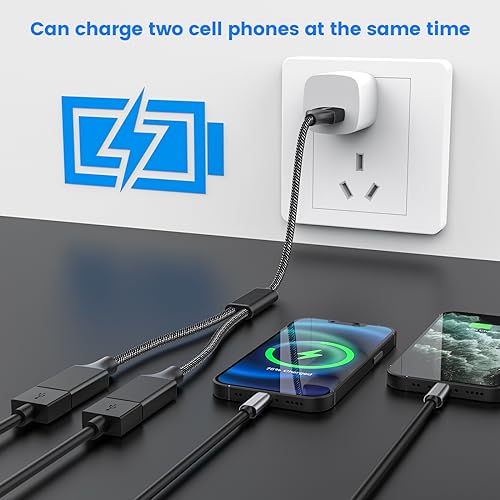 MOGOOD USB y Splitter Adapter Dual USB 2.0 Power Cord Extension Type A Splitter Cable for Charging/Data Transfer/Laptop/Mac/Car - Image 5