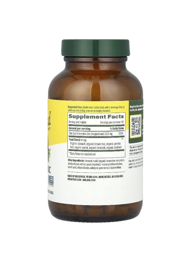 MegaFood MegaFood, Zinc, 22.5 mg, 120 Tablets  - Image 2