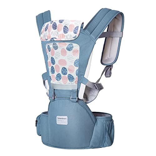 TALENBEEN Baby Carrier 6-in-1 Newborn to Toddler, Baby Carrier with Hip Seat Lumbar Support 7-41 lbs, Baby Soft Carrier for All Seasons & Positions, Adjustable Size for Shopping Hiking Travelling - Image 1