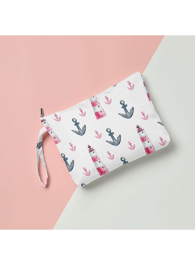 Fokongna حقيبة فوكوانغنا الرطبة والجافة للسفر والشاطئ والمكياج والحفاضات ونجمة البحر والبحر والهدايا قوس قزح - Image 4