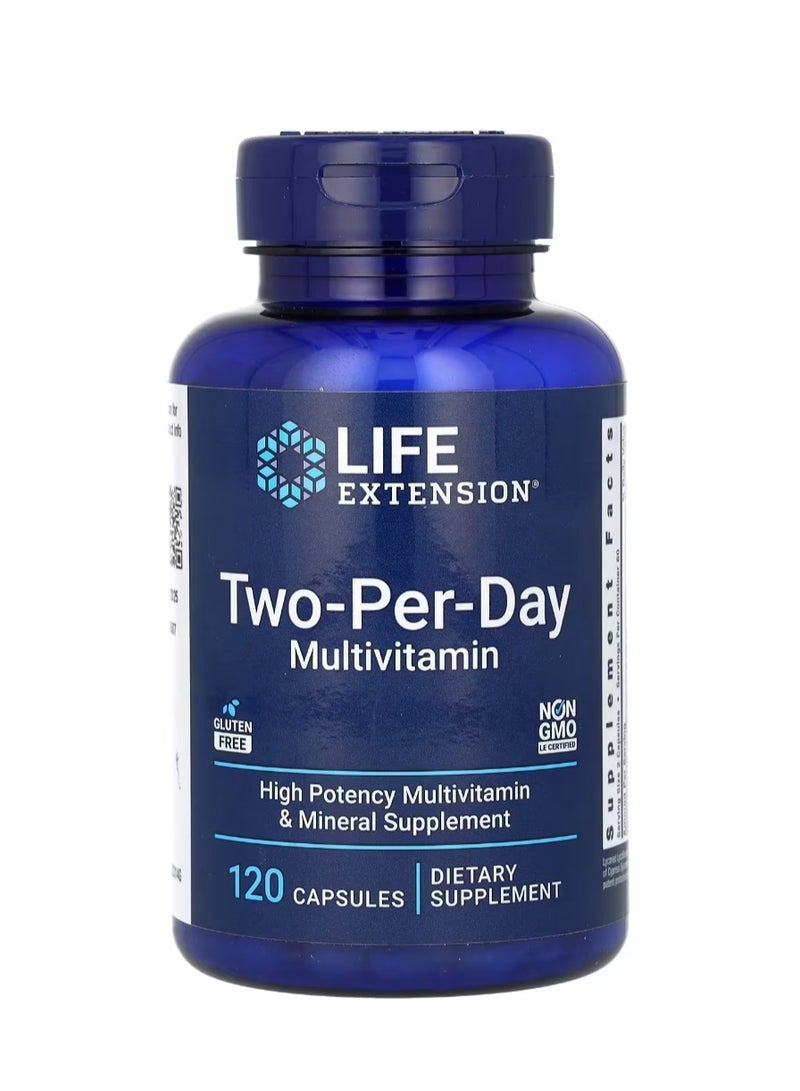 Life Extension Two-Per-Day Multivitamin 120 Capsules - Image 1