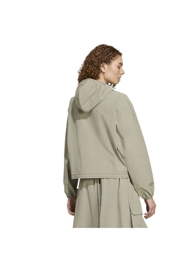 Adidas W Myshelter Wnd Green Windbreaker Jackets For Women - Image 3