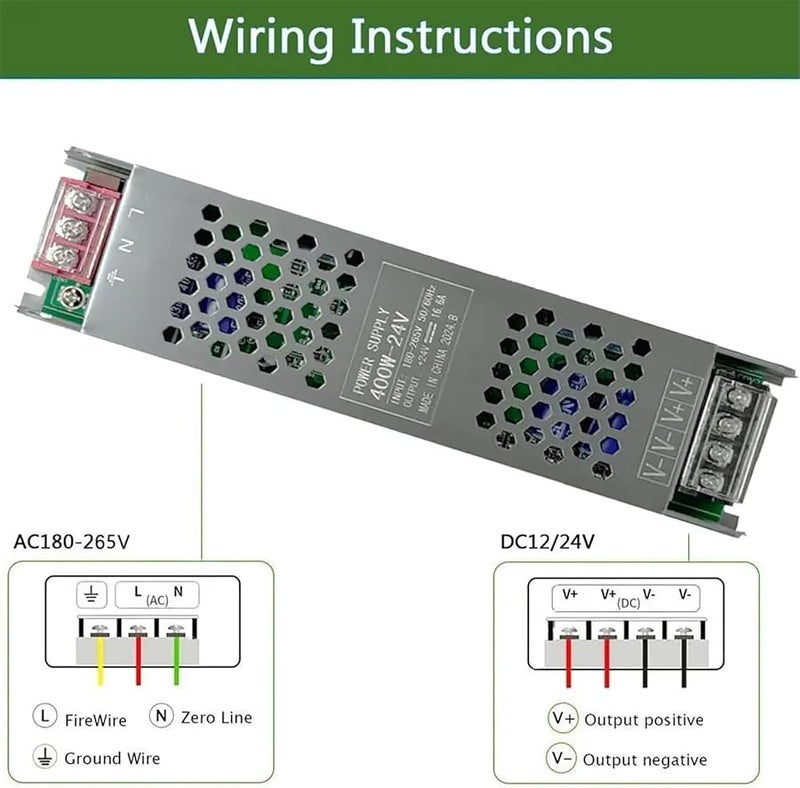 60W 12V AC To DC Power Supply Adapter Transformer 180 265V 24V 100W 150W 200W 300W 400W - Image 5