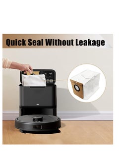 Peachjoy Replacement Dust Bags for Eufy L50 SES, L60 SES, for Conga Home 10000, 8090 Ultra, 9090 AI, for Haier H9+, Vacuum Cleaner Automatic Airclean Dirt Disposal Bags Accessory Part (6 Packs)  - Image 1