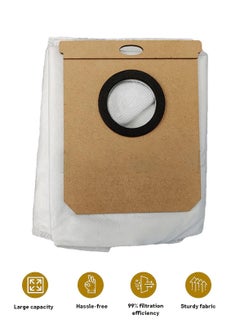 Peachjoy Replacement Dust Bags for Eufy L50 SES, L60 SES, for Conga Home 10000, 8090 Ultra, 9090 AI, for Haier H9+, Vacuum Cleaner Automatic Airclean Dirt Disposal Bags Accessory Part (6 Packs)  - Image 3
