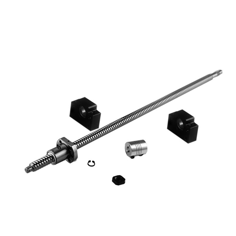 CHUANGNENG Ball Screw 2000mm CNC Parts SFU1605 RM1605 16mm 78.74 inch with Metal Deflector Ball Screw nut BK/BF12 End Supports Ball Nut Housing 1pcs Coupler with end Machining - Image 3
