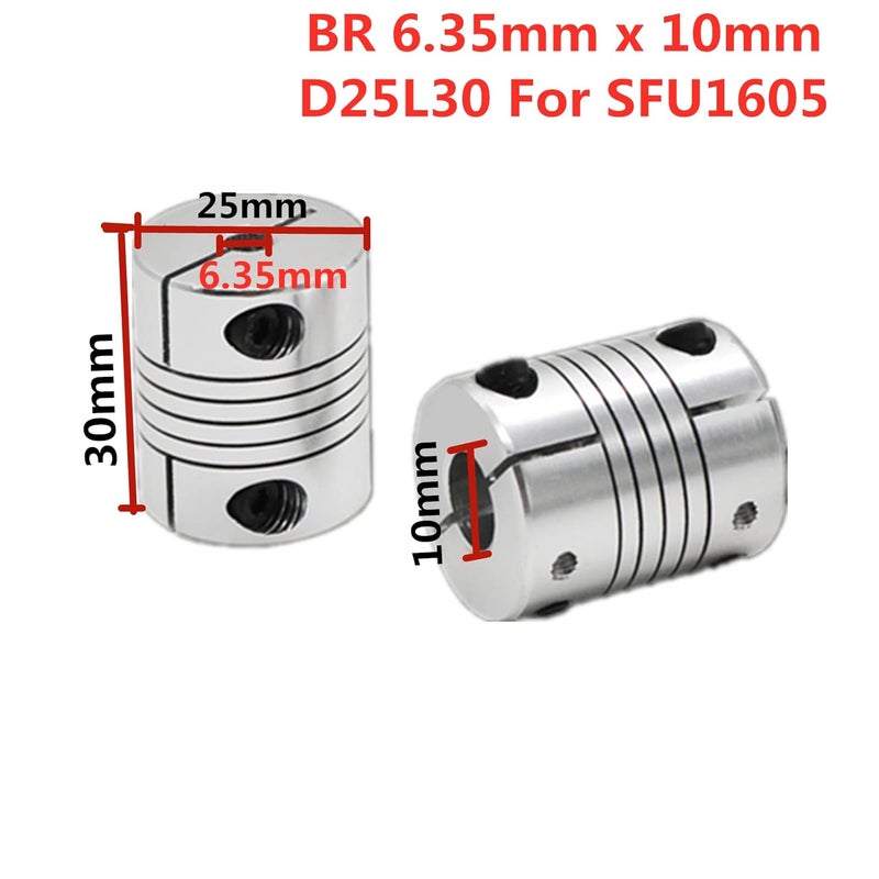 CHUANGNENG Ball Screw 2000mm CNC Parts SFU1605 RM1605 16mm 78.74 inch with Metal Deflector Ball Screw nut BK/BF12 End Supports Ball Nut Housing 1pcs Coupler with end Machining - Image 5