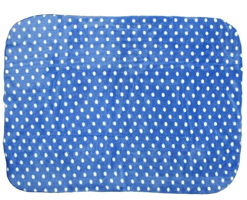 BRANDONN All Season Supersoft Hooded Blue Dog and Royal Dotted Printed Baby Blanket and Bath Towel - Pack of 2 - Image 5