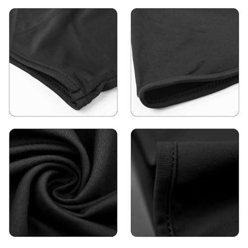 Pukavt 3 Hole Balaclava Ski Mask for Men Women, Thin Full Face Mask for Motorcycle Bike Hunting Cycling Skiing Cap Black - Image 3