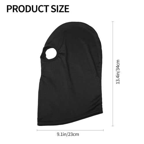 Pukavt 3 Hole Balaclava Ski Mask for Men Women, Thin Full Face Mask for Motorcycle Bike Hunting Cycling Skiing Cap Black - Image 2
