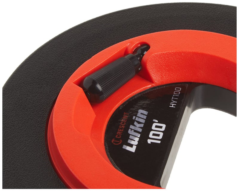 Lufkin Crescent Lufkin 3/8" x 100' Hi-VizÂ® Orange SpeedwinderÂ® Yellow Clad Long Steel Tape Measure - HYT100 - Image 5