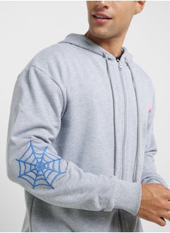 MARVEL Spider Man Men'S Oversized Zip Hoodie  - Image 3