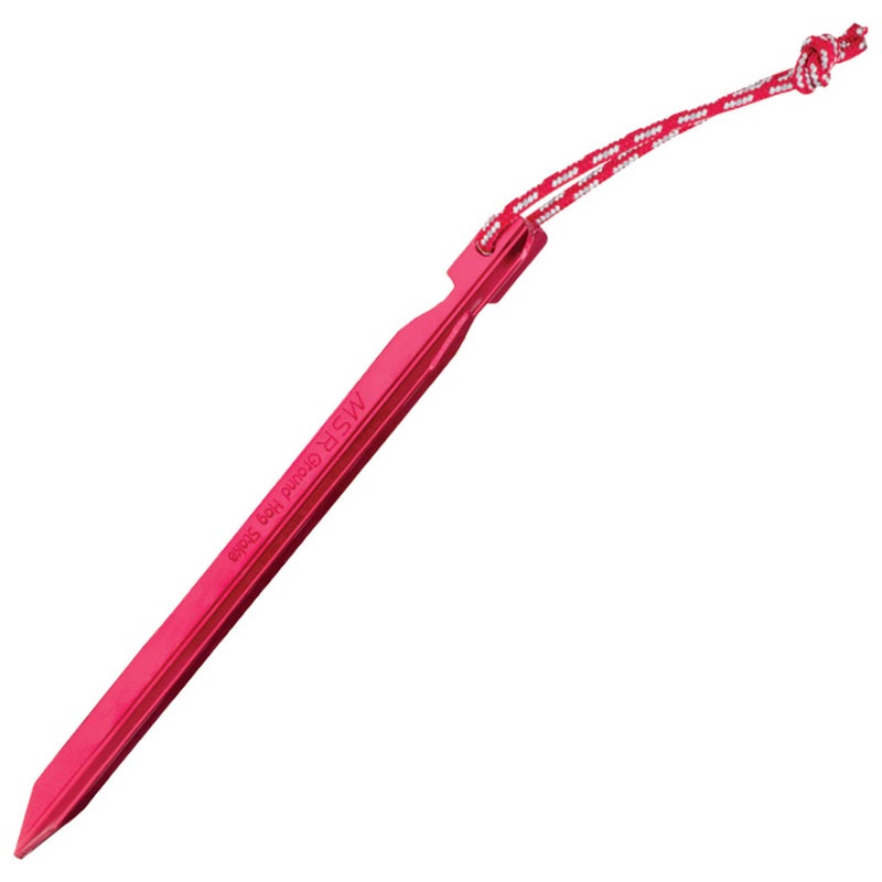MSR Groundhog Tent Stake Kit, 6-Pack, Regular - 7.5-Inch , Red - Image 1