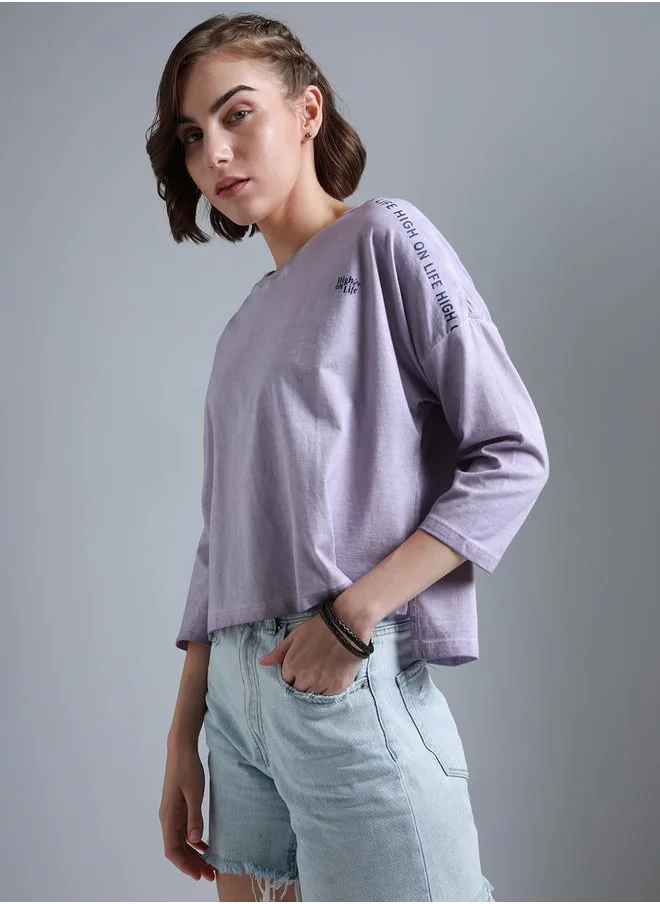 HIGH STAR High Star Washed High Low Boxy Fit T-Shirt