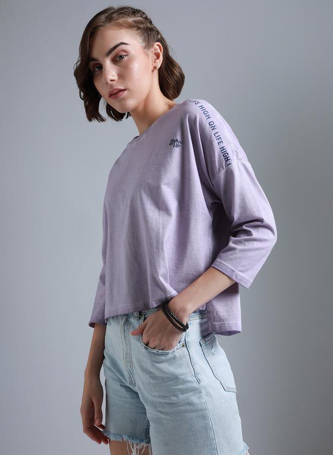 HIGH STAR High Star Washed High Low Boxy Fit T-Shirt - Image 1