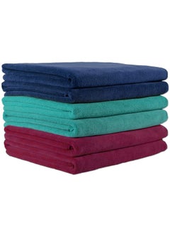 6-Piece Ultra Soft Microfiber Beach Towel Bath Sheet Set 330 GSM Multicolor 80x170cm - pzsku/Z992FA1B0CFEE93D71ACFZ/45/_/1713783424/58cdecef-a99c-4dab-bf48-e3fc357a9e65