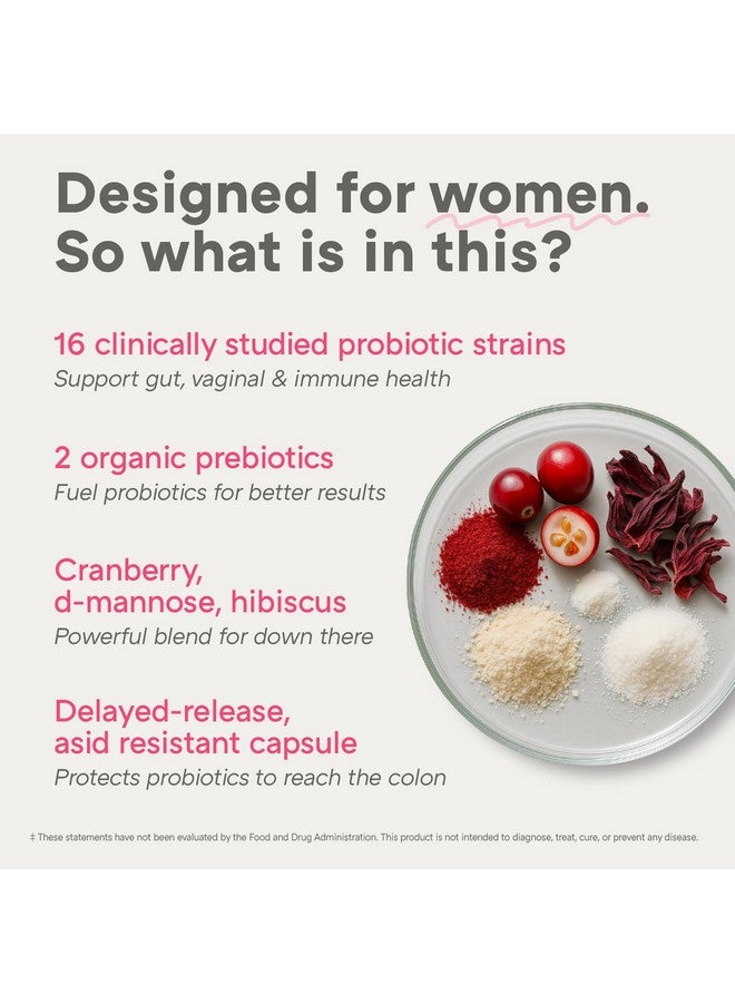 أورفي - بروبيوتيك كامل للنساء - صحة المهبل، المسالك البولية، الهضم والمناعة - 60 مليار وحدة تشكيل مستعمرة، 16 سلالة بروبيوتيك، بروبيوتيك وبريبايوتيك مع الريحان المقدس - مرة واحدة يوميًا، 30 حبة - Image 4
