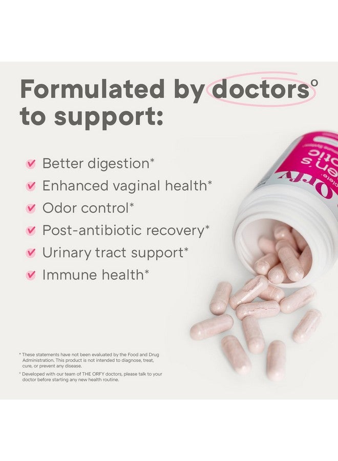 أورفي - بروبيوتيك كامل للنساء - صحة المهبل، المسالك البولية، الهضم والمناعة - 60 مليار وحدة تشكيل مستعمرة، 16 سلالة بروبيوتيك، بروبيوتيك وبريبايوتيك مع الريحان المقدس - مرة واحدة يوميًا، 30 حبة - Image 2