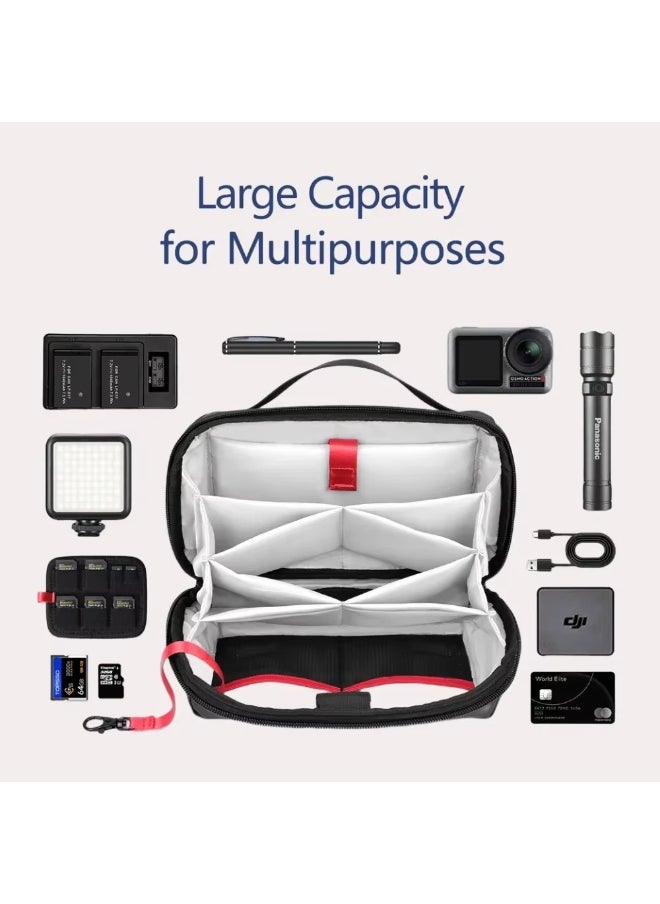 Generic Multifunctional large capacity digital electronics organizer storage bag, waterproof, headphone, switch, USB charger, travel camera  - Image 2