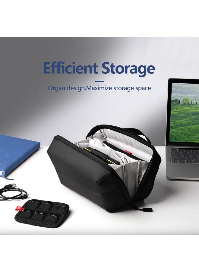 Generic Multifunctional large capacity digital electronics organizer storage bag, waterproof, headphone, switch, USB charger, travel camera  - Image 1
