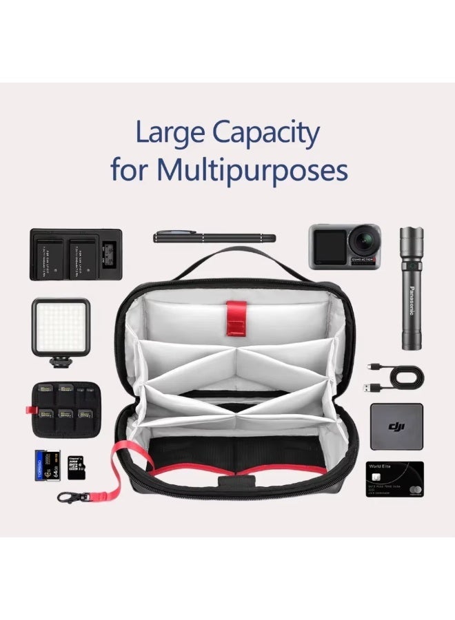 Aijmil Multifunctional Large Capacity Digital Electronics Organizer Storage Bag Waterproof Earphone Switch USB Charger Camera Travel - Image 2