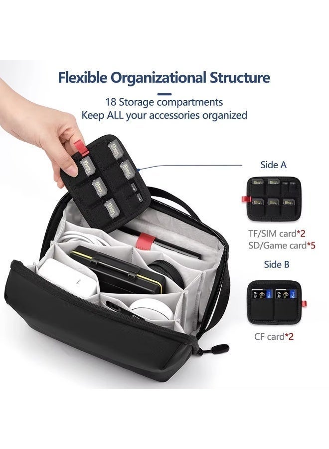 Aijmil Multifunctional Large Capacity Digital Electronics Organizer Storage Bag Waterproof Earphone Switch USB Charger Camera Travel - Image 1