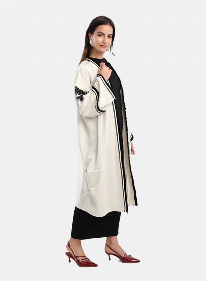 Carina Midi Kimono with Embroidery  - Image 5