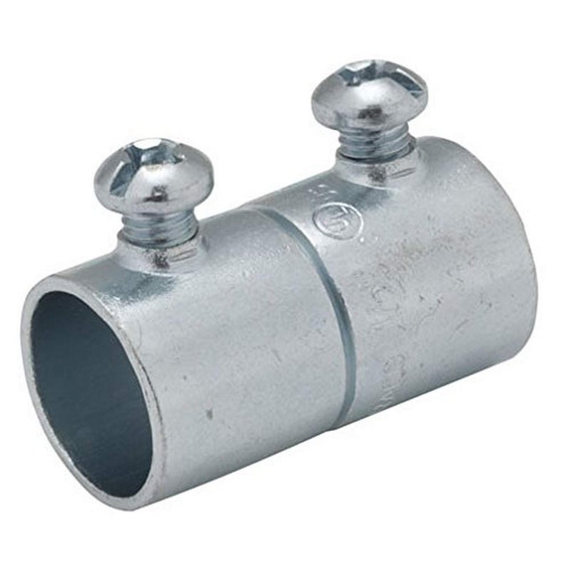 HubbellRaco 2025 Set Screw Coupling for EMT 114 Trade Size Steel Pack of 5