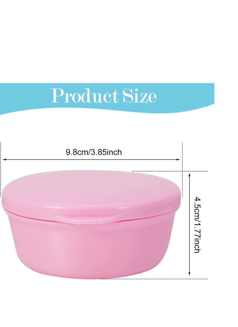 Excefore 6 PCS Travel Soap Box, Portable Round Soap Case, Seal Waterproof Soap Protectors with Lid, Suitable for Home Traveling Outdoor Hiking Camping Gym  - Image 2