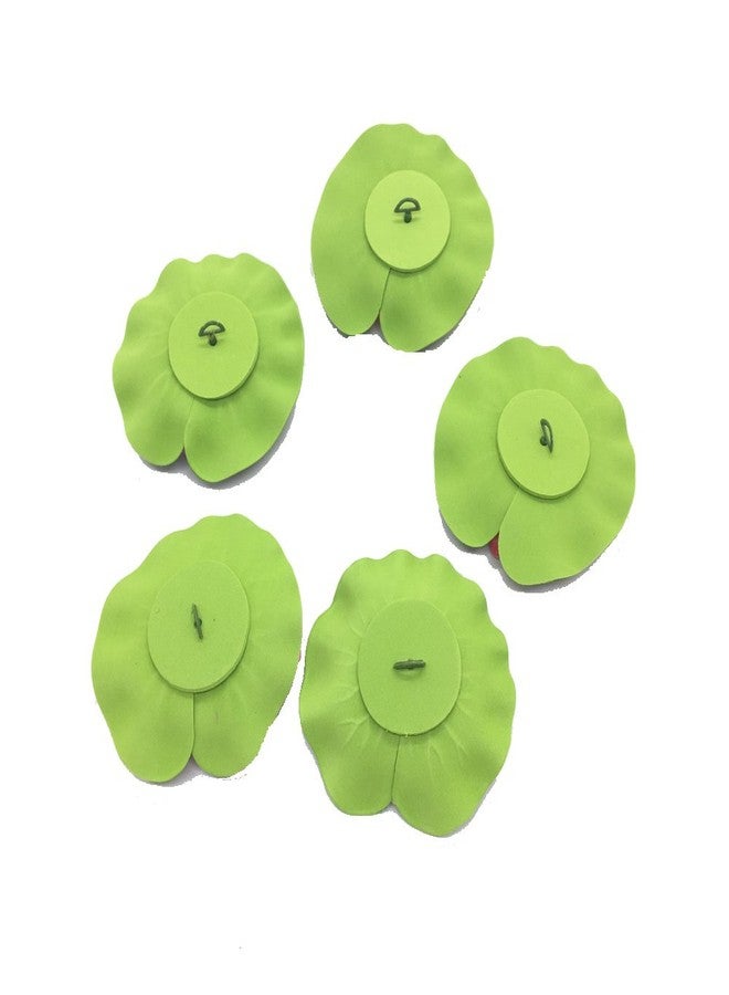 Pomeat 5 Pcs Floating Artificial Lotus Flowers Decor Floating Pond Decor Water Lily Home Decoration - Image 5