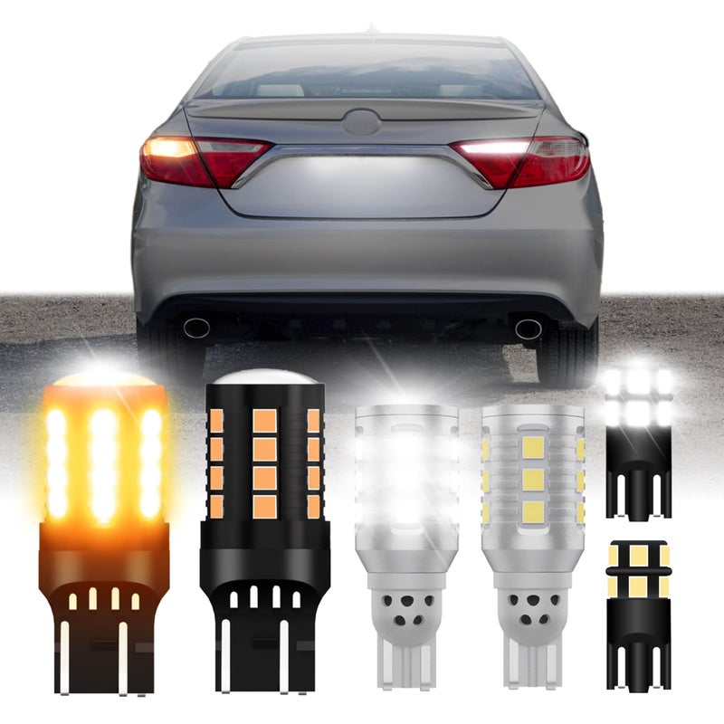 USR Amber Turn Signal  White Reverse Backup  White License Plate LED Bulbs Canbus Error Free  6 Pieces Combo UPGRADE Compatible with 20152017 Toyota Camry Tail Lights Fits Factory Tail Lamps