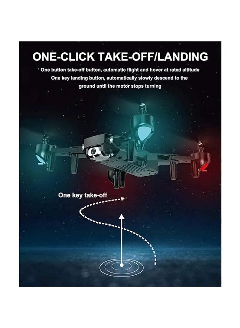 Generic - Mini Drone With 4K Hd Fpv Camera, Headless Mode, One Key Start, Tap Fly, Foldable Quarcopter With Altitude Hold, Speed Adjustment, 3D Flips, Includes Carrying Case,2 - Image 1