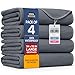 Utopia Bedding Washable Underpads 34 x 52 Pack of 4 Waterproof Reusable Heavy Absorbency Incontinence Bed Pads for Adults Kids Elderly and Pets Bedwetting Pads for Sofa and Couch Grey - Image 1