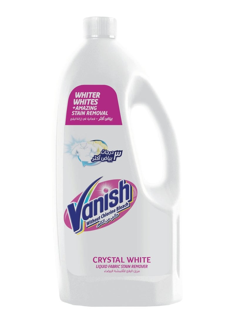 Vanish Vanish crystal white laundry stain remover liquid for white clothes, can be used with or without detergents & additives, 900ml 