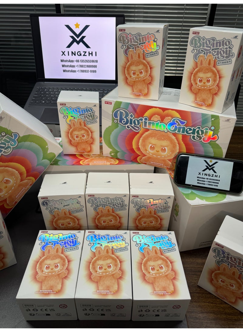 لابوبو Labubu ORIGINAL The Monster Energy الإصدار 3 الشكل القابل للتحصيل | لعبة فنية المصممة الشعبية | هدية محدودة الإصدار للأطفال وهواة الجمع ومحبي الرسوم المتحركة | نموذج الديكور الأصلي - Image 2