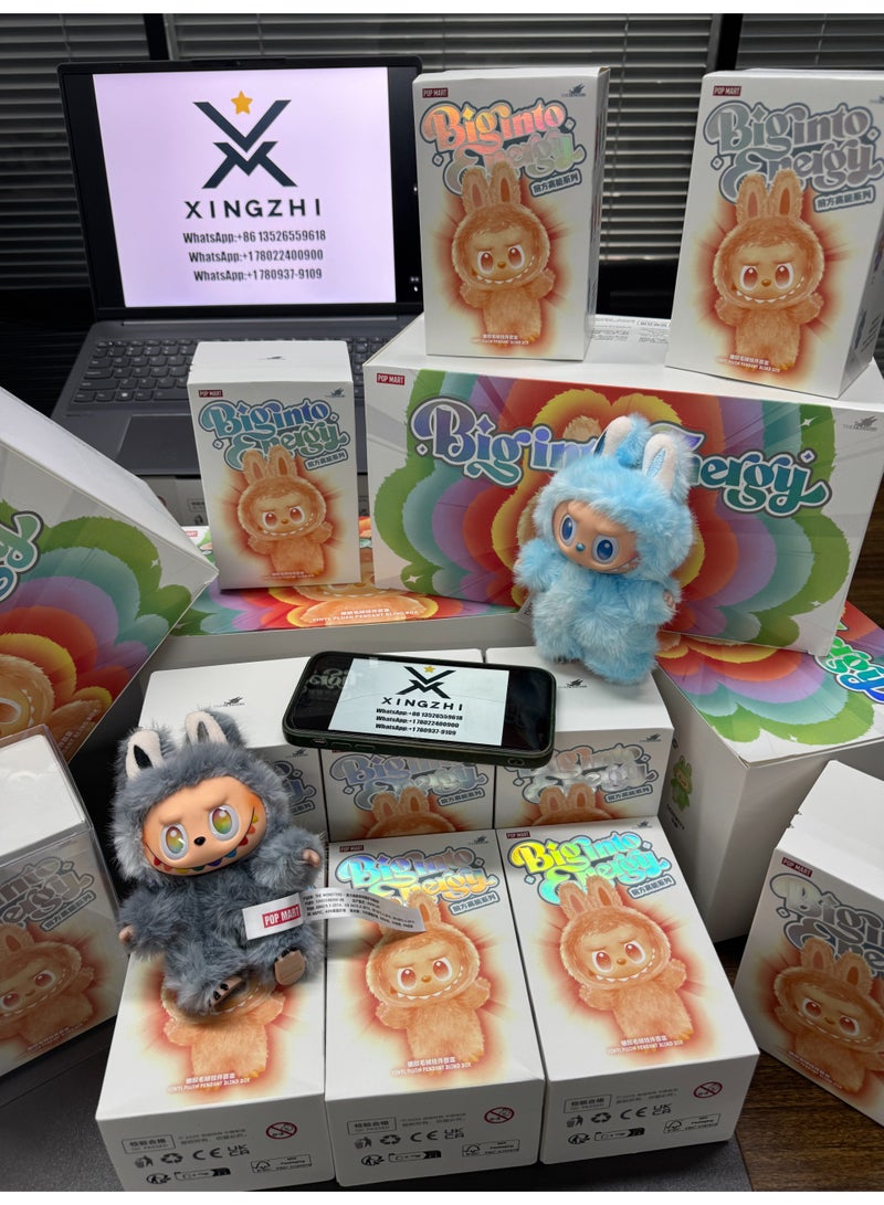 لابوبو Labubu ORIGINAL The Monster Energy الإصدار 3 الشكل القابل للتحصيل | لعبة فنية المصممة الشعبية | هدية محدودة الإصدار للأطفال وهواة الجمع ومحبي الرسوم المتحركة | نموذج الديكور الأصلي - Image 3