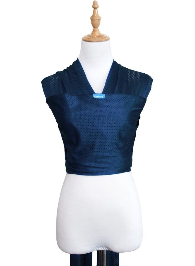 Vlokup Baby Wrap Sling Carrier for Newborn, Infant, Toddler, Kid | Breathable Lightweight Stretch Mesh Water Sling | Nice for Summer, Pool, Beach, Swimming | Perfect Shower Gift Dark Blue - Image 1